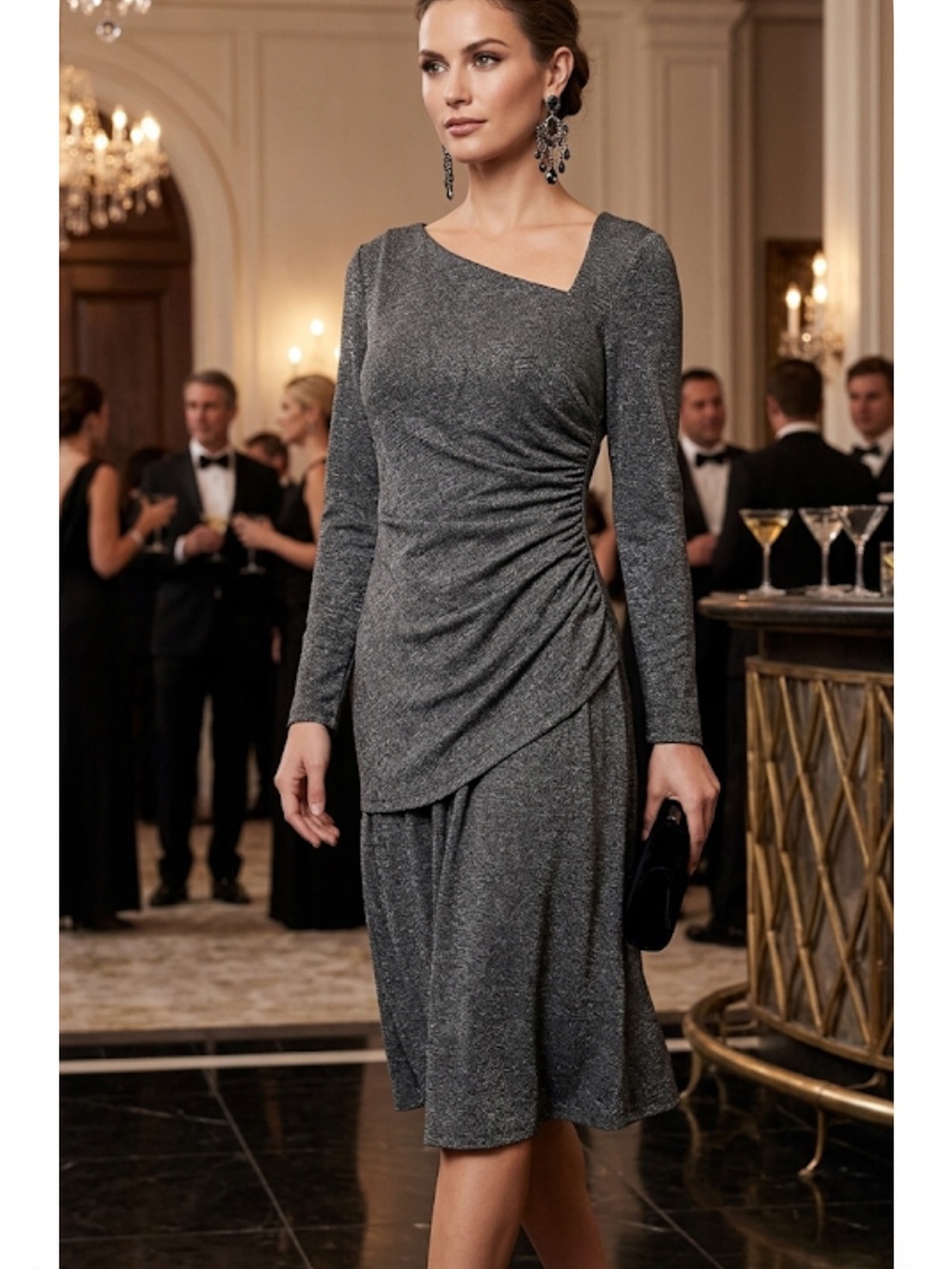 One 33 social nwt aysemetrical dress nwt knee length